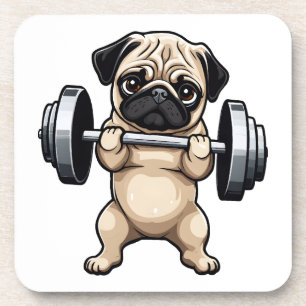 Fitness Pug Coaster