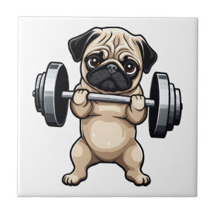 Fitness Pug Tile