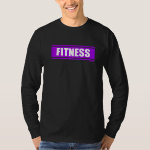 Fitness Purple Gym Fitness Workout Gym Saying Moti T-Shirt