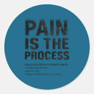 Fitness Quote Y2k Gym Training Back Print Yoga Srt Classic Round Sticker