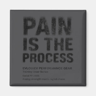 Fitness Quote Y2k Gym Training Back Print Yoga Srt Magnet