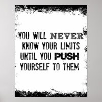 Fitness Quote; You will never know your Limits