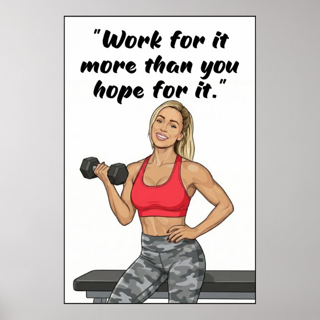 Fitness Quotes Poster (Front)
