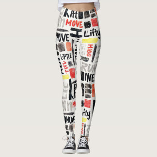 Fitness Run Move Seamless Patterns Leggings