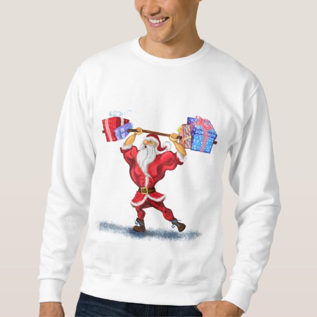 Fitness Santa Claus Sweatshirt (Front)