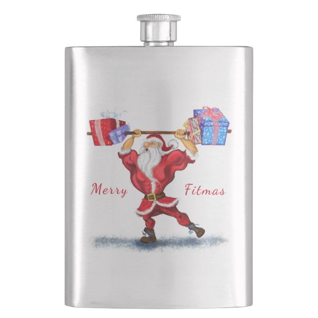 Fitness Santa Flask (Front)