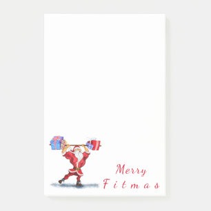 Fitness Santa Post-it® Notes