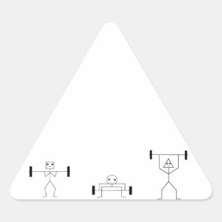 fitness shapes triangle sticker