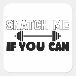 Fitness Snatch Square Sticker