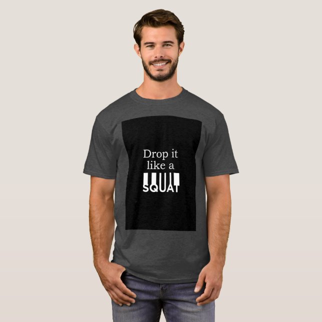 Fitness T-shirt squat (Front Full)