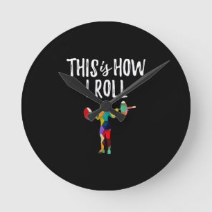 Fitness This is How I Roll Gym Bodybuilding Girl Round Clock