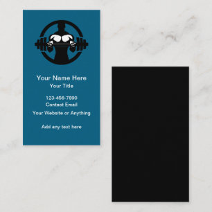 Fitness Trainer And Coach Business Cards