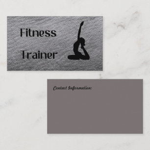 Fitness Trainer Business Card
