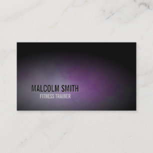 Fitness Trainer Business Card Sports Dark Grunge