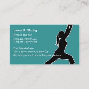 Fitness Trainer Business Cards