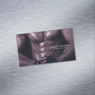 Fitness trainer, Personal trainer Magnetic Business Card