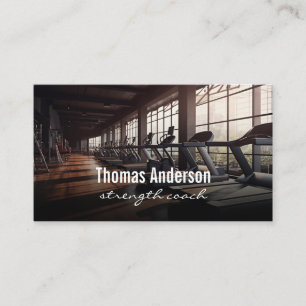 Fitness Trainer Treadmill Business Card