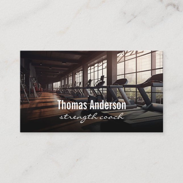 Fitness Trainer | Treadmill Business Card (Front)