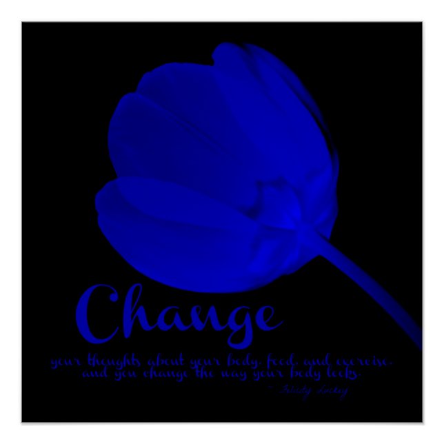 Fitness Tulip Blue Change Poster (Front)