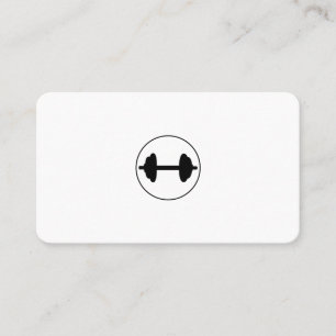 Fitness Weight Personal Trainer Business Card