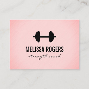 Fitness Weight Pink Grunge Texture Appointment Card