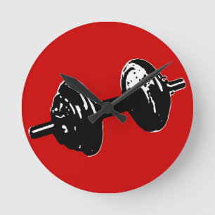 fitness weight round clock