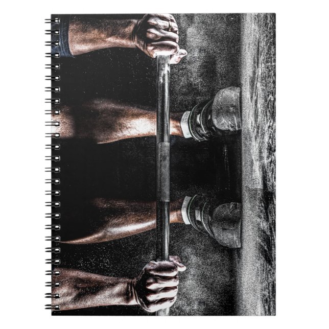 Fitness Weightlifting Gym Workout Notebook (Front)