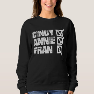 Fitness WOD Cindy Annie Fran Workout Sweatshirt
