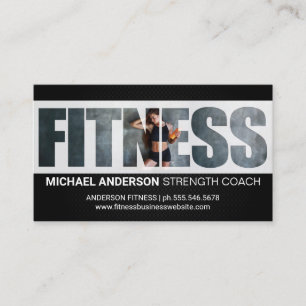 Fitness   Woman at the Gym Business Card