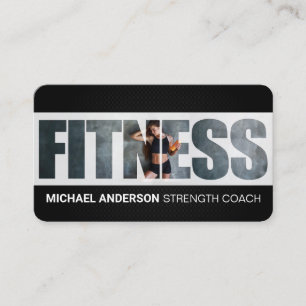 Fitness   Woman at the Gym Business Card