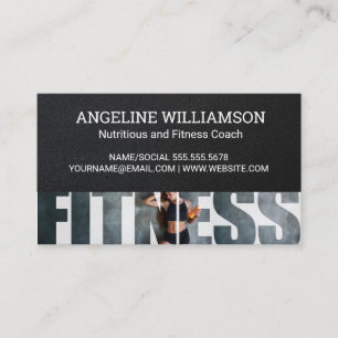 Fitness   Woman Working Out Business Card