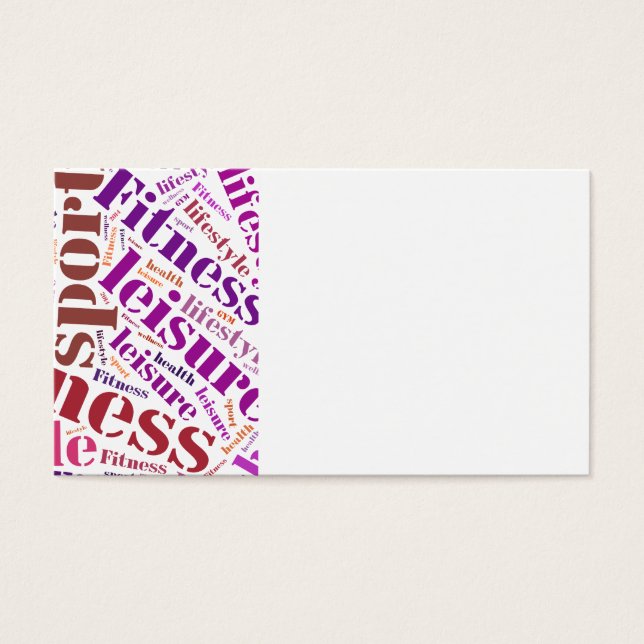 Fitness words (Front)