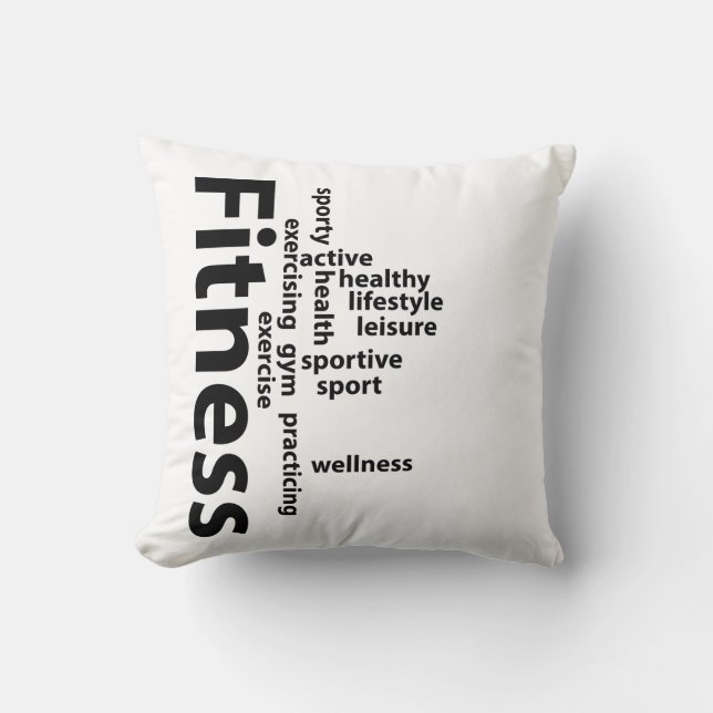Fitness words cushion (Front)