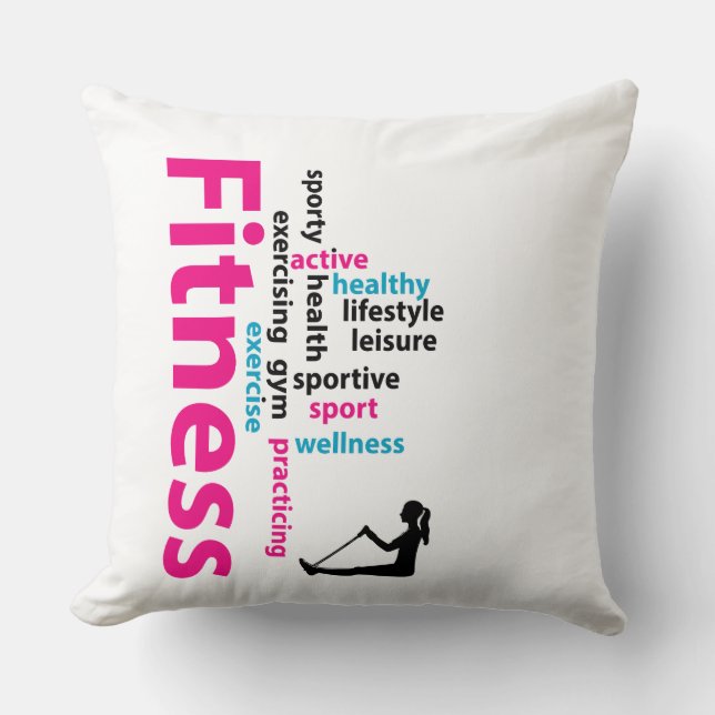 Fitness words cushion (Front)