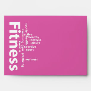 Fitness words envelope