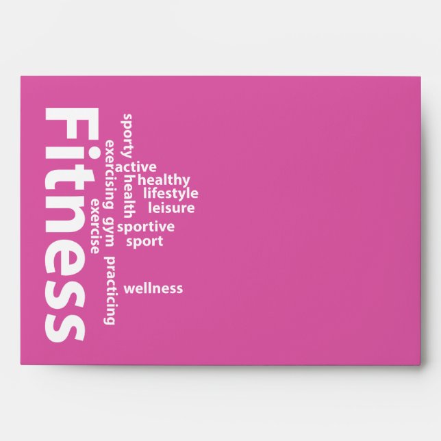Fitness words envelope (Front)