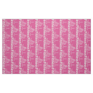 Fitness words fabric
