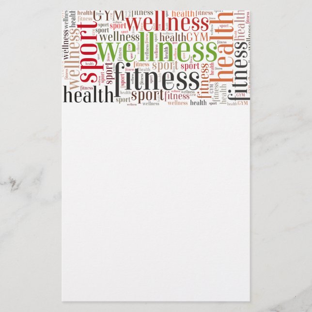 Fitness words flyer (Front)