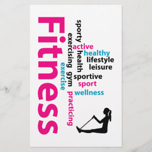 Fitness words flyer
