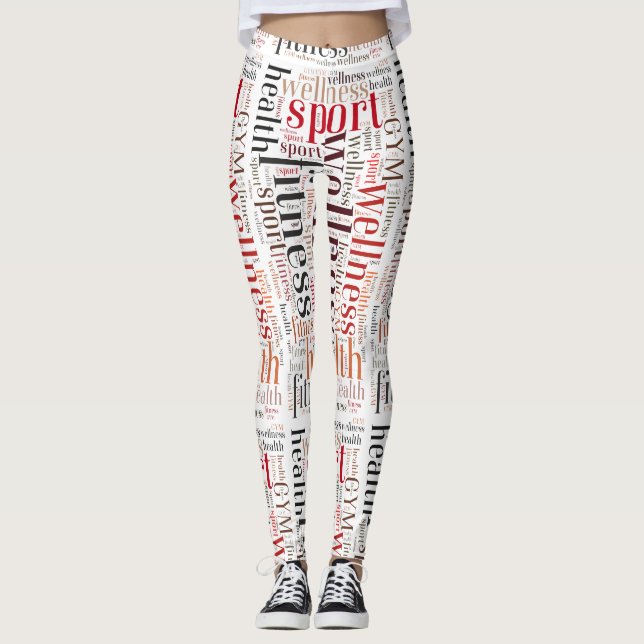 Fitness words leggings (Front)