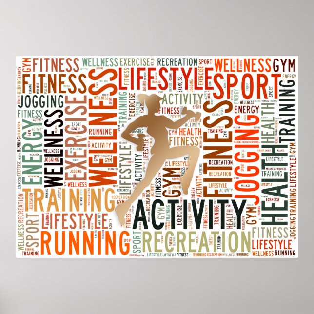 Fitness words poster (Front)