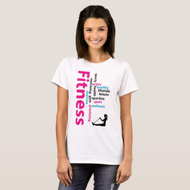 Fitness words T-Shirt (Front Full)