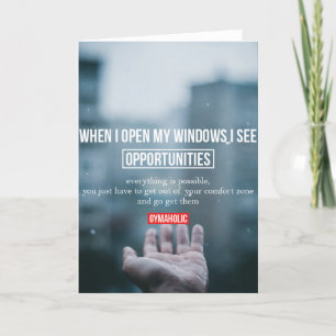 Fitness Workout Gym Motivation Card