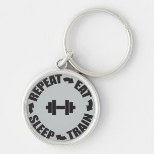 Fitness Workout Gym Motivation Key Ring