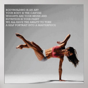 Fitness Workout Gym Motivation Poster