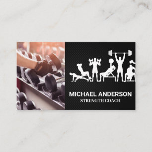 Fitness Workouts   Personal Trainer Business Card