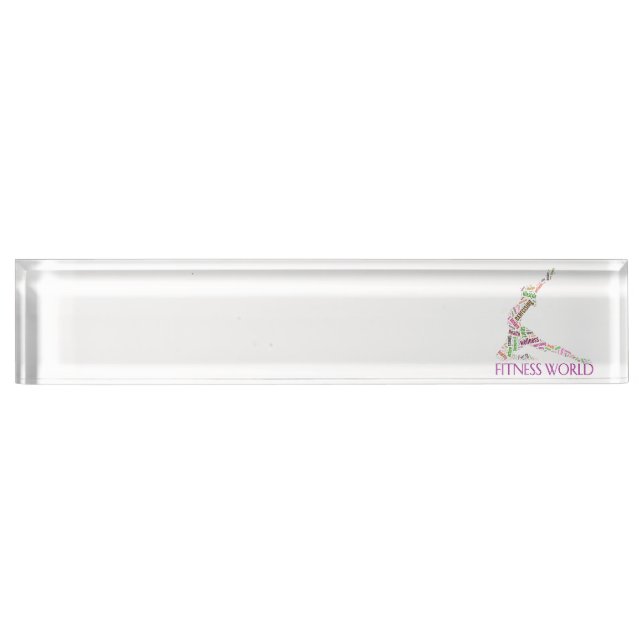 Fitness world nameplate (Front)