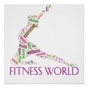 Fitness world poster
