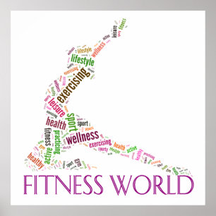 Fitness world poster