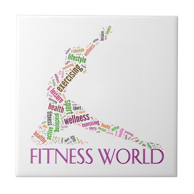 Fitness world tile (Front)